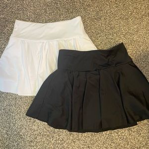 Black & white halara skort